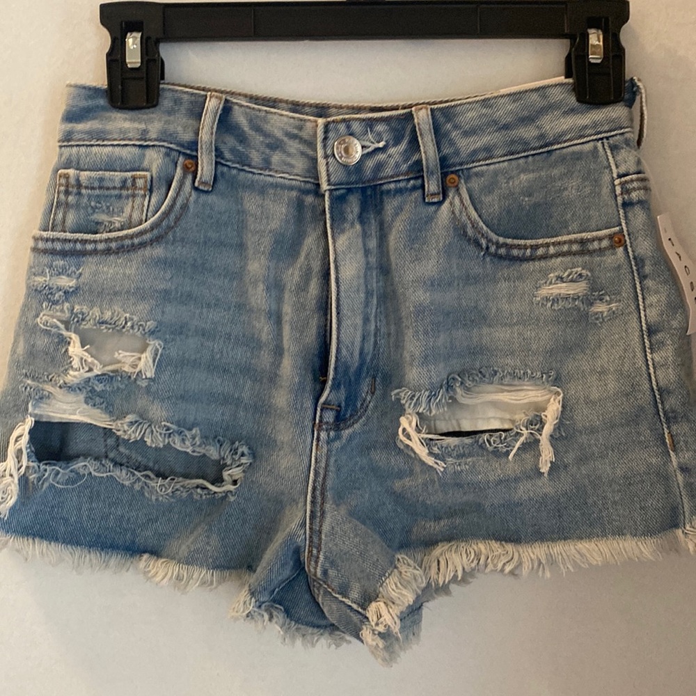 NWT PACSUN denim shorts Sz 25
